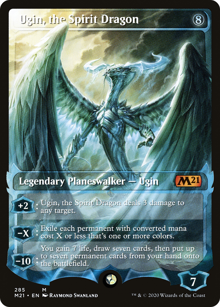 Ugin, the Spirit Dragon (M21-285) - Core Set 2021: (Showcase) Foil