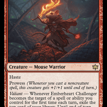 Emberheart Challenger (BLB-133) - Bloomburrow Foil