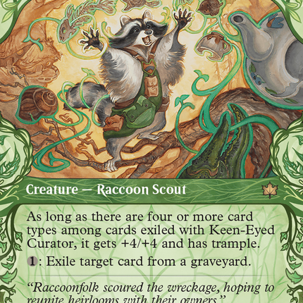 Keen-Eyed Curator (BLB-322) - Bloomburrow: (Showcase) (Borderless)