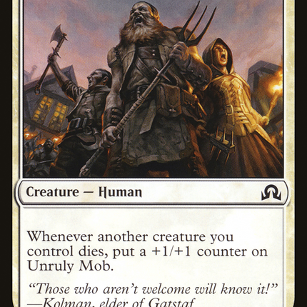 Unruly Mob (SOI-047) - Shadows over Innistrad Foil