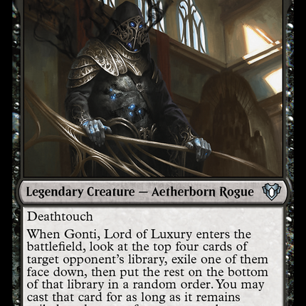 Gonti, Lord of Luxury (CMM-162) - Commander Masters Foil