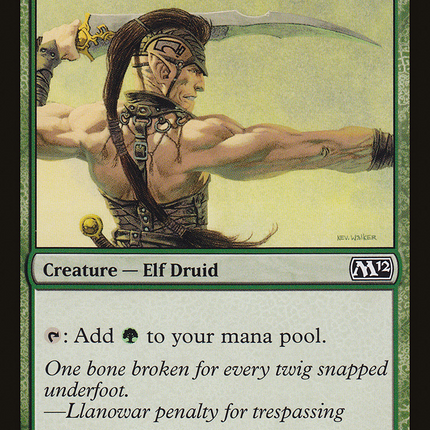 Llanowar Elves (M12-182) - Magic 2012