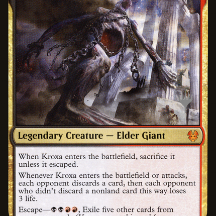 Kroxa, Titan of Death's Hunger (PPTHB-221) - Theros Beyond Death Promos Foil
