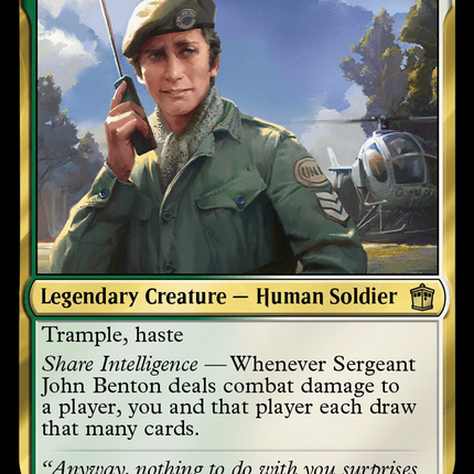 Sergeant John Benton (WHO-157) - Doctor Who Foil