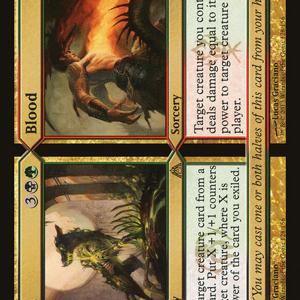 Flesh // Blood (DGM-128) - Dragon's Maze Foil