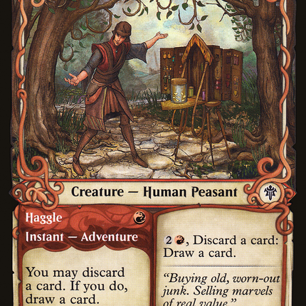 Merchant of the Vale // Haggle (ELD-293) - Throne of Eldraine: (Showcase)