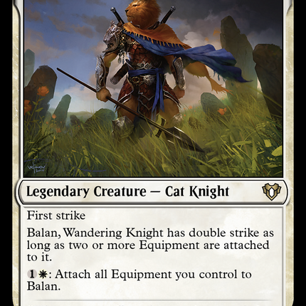 Balan, Wandering Knight (CMM-016) - Commander Masters