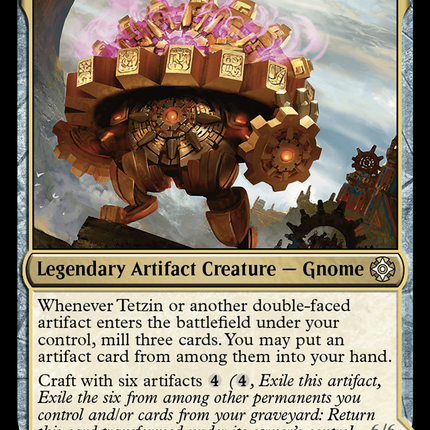 Tetzin, Gnome Champion // The Golden-Gear Colossus (LCC-013) - The Lost Caverns of Ixalan Commander