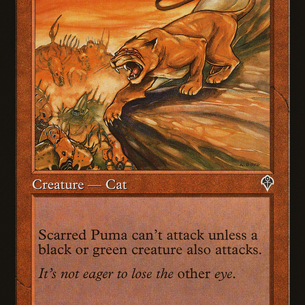 Scarred Puma (INV-163) - Invasion Foil