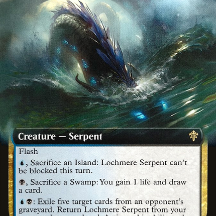 Lochmere Serpent (ELD-381) - Throne of Eldraine: (Extended Art) Foil