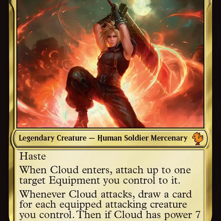 Cloud, Ex-SOLDIER (FIC-002) - Commander: FINAL FANTASY