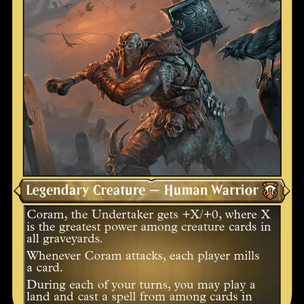 Coram, the Undertaker (M3C-019) - Modern Horizons 3 Commander Etched Foil