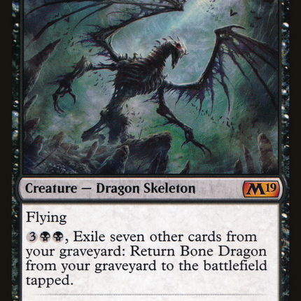 Bone Dragon (M19-088) - Core Set 2019 Foil