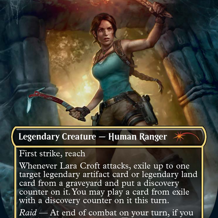Lara Croft, Tomb Raider (SLD-1501) - Secret Lair Drop (Borderless)