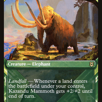 Kazandu Mammoth // Kazandu Valley (ZNR-305) - Zendikar Rising: (Showcase) Foil