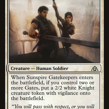 Sunspire Gatekeepers (DGM-009) - Dragon's Maze Foil