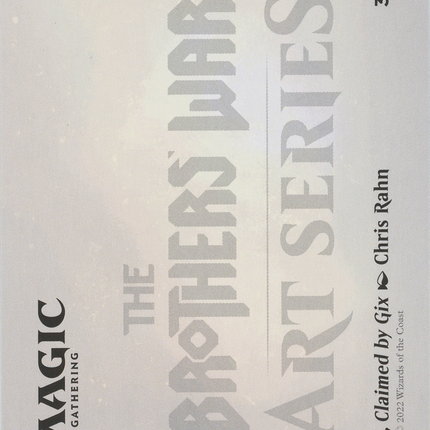Mishra, Claimed by Gix Art Card (ASBRO-037) - The Brothers' War Art Series (Borderless)