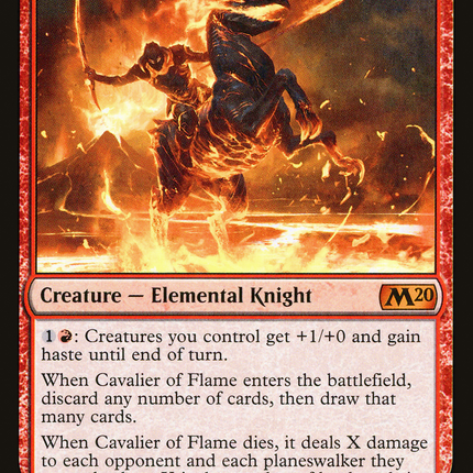 Cavalier of Flame (M20-125) - Core Set 2020 Foil