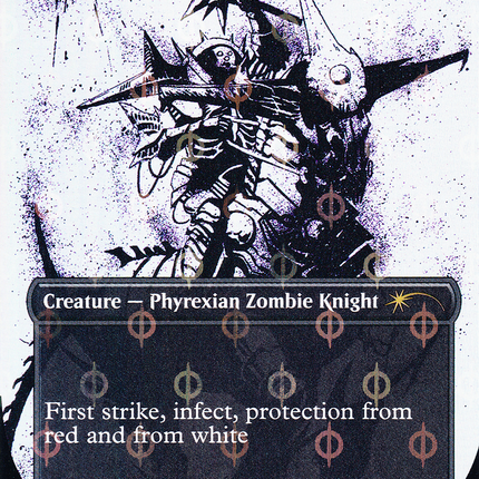 Phyrexian Crusader (SLD-1214) - Secret Lair Drop (Borderless) Foil