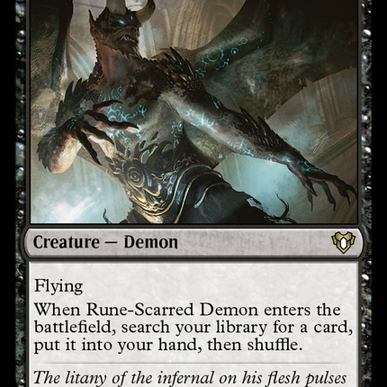 Rune-Scarred Demon (CMM-184) - Commander Masters