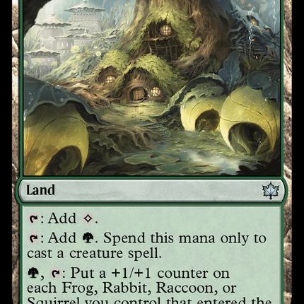 Oakhollow Village (BLB-258) - Bloomburrow Foil