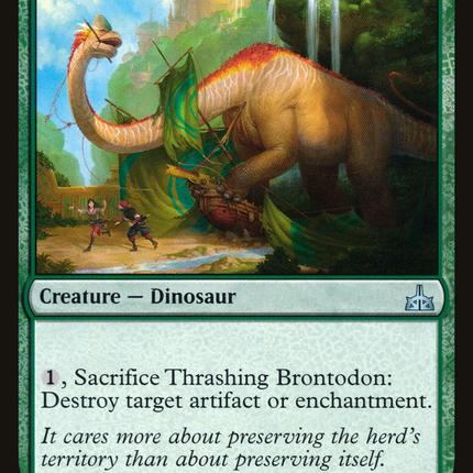 Thrashing Brontodon (RIX-148) - Rivals of Ixalan Foil