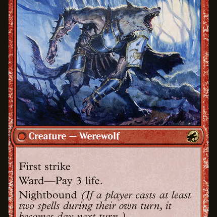 Brutal Cathar // Moonrage Brute (MID-007) - Innistrad: Midnight Hunt: (Double Faced Transform) Foil