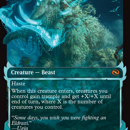 Craterhoof Behemoth (TDM-404) - Tarkir: Dragonstorm: (Showcase) Foil