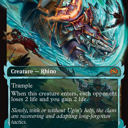 Skirmish Rhino (TDM-408) - Tarkir: Dragonstorm: (Showcase) Foil