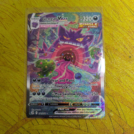 Gengar VMAX (Unique- Miscut Corner) (Alternate Art Secret) 271/264  - Holofoil SWSH08 Fusion Strike - Secret Rare