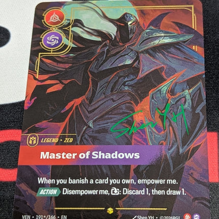 Zed - Master of Shadows 191*/166 (Signature) - Unique (302537)