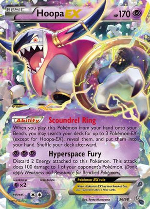 Hoopa EX 036/98  - Holofoil XY  Ancient Origins - Ultra Rare
