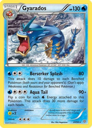 Gyarados (20) 020  - Reverse Holofoil XY  Ancient Origins - Rare