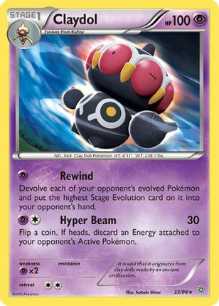 Claydol/98  XY  Ancient Origins - Rare