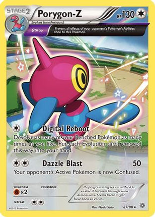 Porygon 067  - Holofoil XY  Ancient Origins - Holo Rare