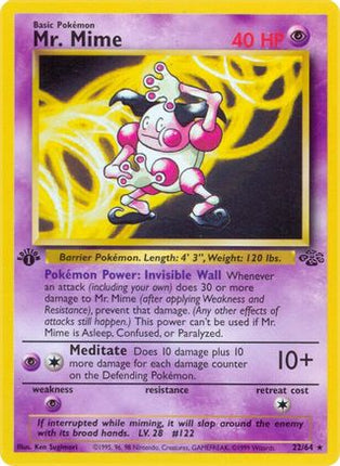 Mr. Mime (22) 022/64  - Unlimited Jungle - Rare