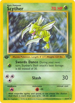 Scyther (26) 026/64  - Unlimited Jungle - Rare