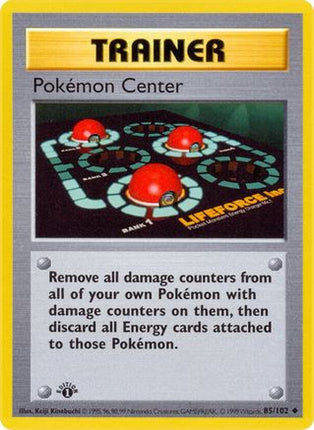 Pokemon Center 085/102  - 1st Edition Base Set Shadowless - Uncommon