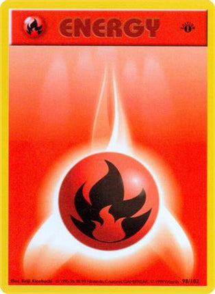Fire Energy 098/102  - 1st Edition Base Set Shadowless - Common