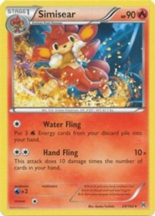 Simisear 024/162  XY  BREAKthrough - Rare