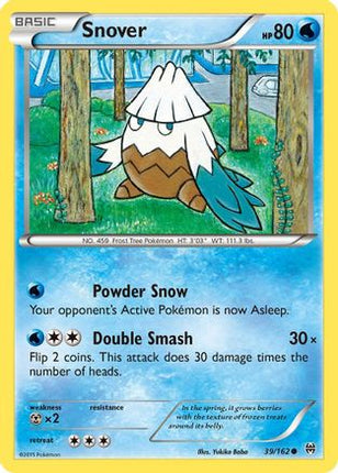Snover 039/162  - Reverse Holofoil XY  BREAKthrough - Common