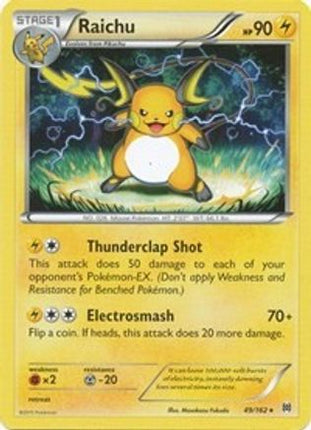 Raichu 049/162  - Reverse Holofoil XY  BREAKthrough - Rare