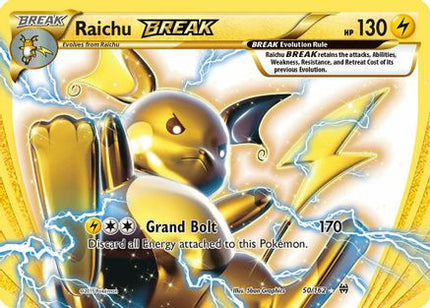 Raichu BREAK 050/162  - Holofoil XY  BREAKthrough - Rare BREAK