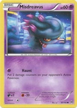 Misdreavus 065/162  - Reverse Holofoil XY  BREAKthrough - Common