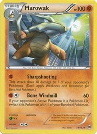 Marowak 078/162  - Reverse Holofoil XY  BREAKthrough - Rare