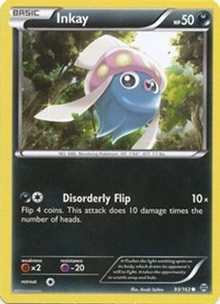 Inkay 093/162  - Reverse Holofoil XY  BREAKthrough - Common