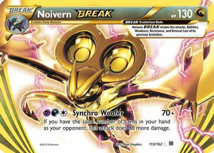 Noivern BREAK 113/162  - Holofoil XY  BREAKthrough - Rare BREAK