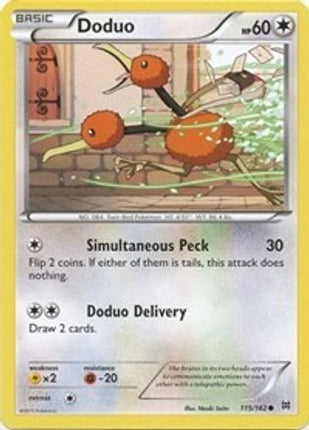 Doduo (115) 115/162  - Reverse Holofoil XY  BREAKthrough - Common