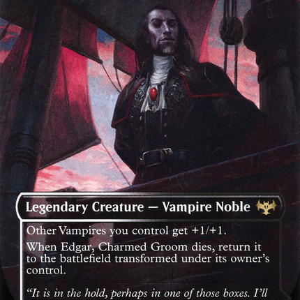 Edgar, Charmed Groom // Edgar Markov's Coffin (VOW-341) - Innistrad: Crimson Vow: (Double Faced Transform) (Borderless)