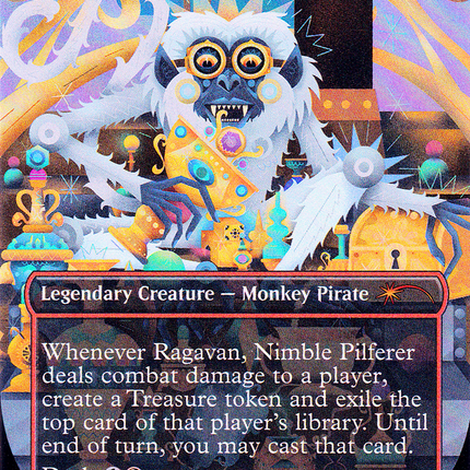 Ragavan, Nimble Pilferer (SLP-002) - Secret Lair Showdown (Borderless) Foil
